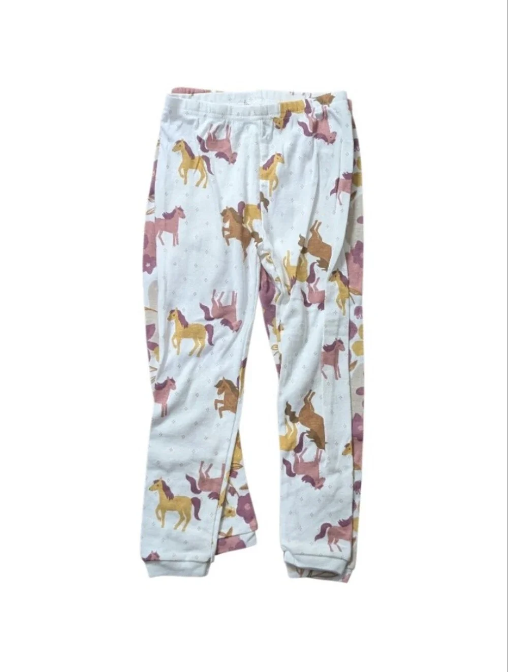 Carter's Girl's Horse Print Set Of 2 Pajama Set - Pink & Yellow Size 4T